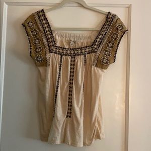 Lucky Brand Embroidered Top